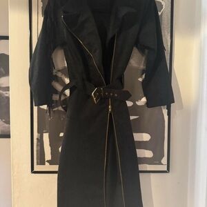 Black Belted Women's Coat